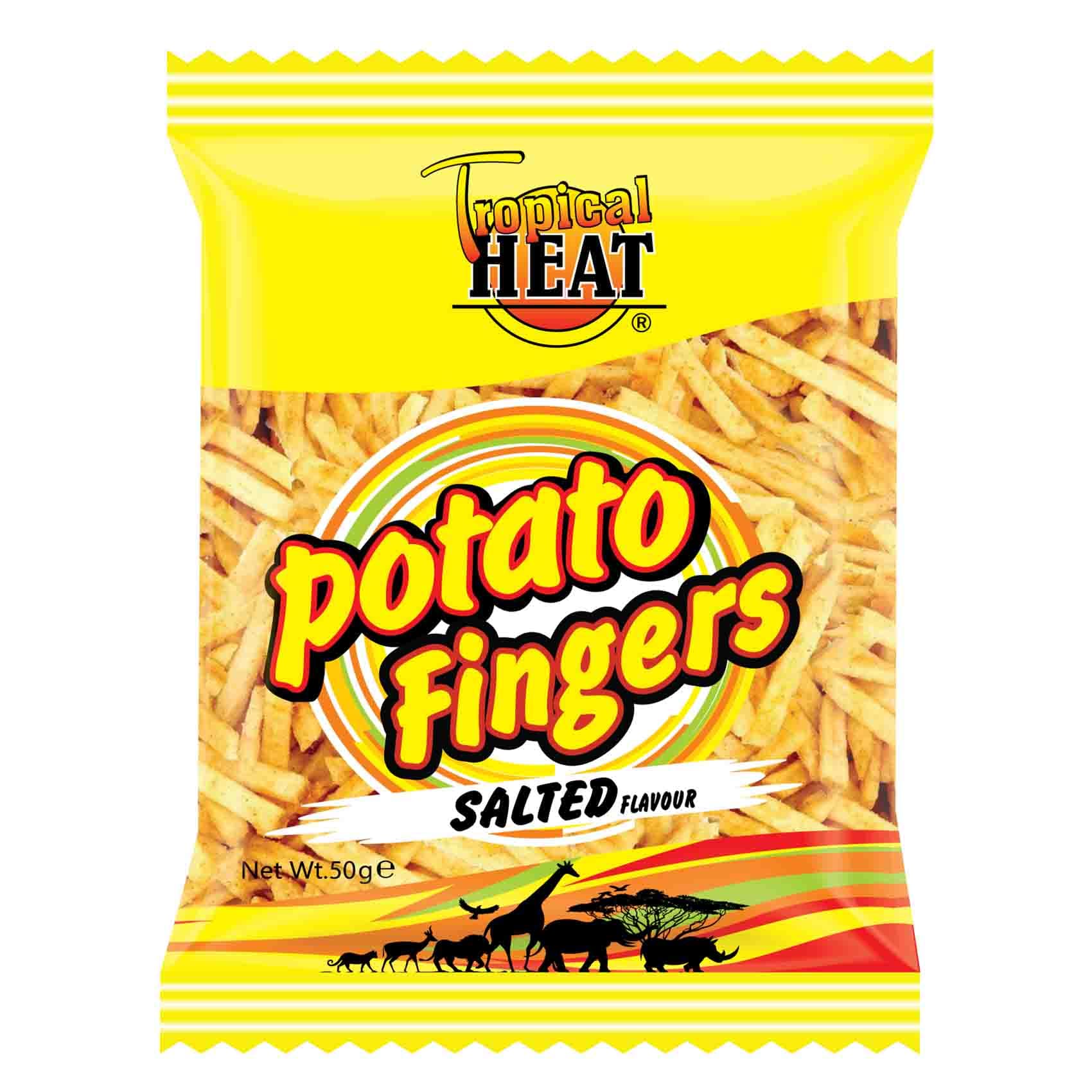 Buy Tropical Heat Snacks Potato Fingers Salted 50G Online | Carrefour Kenya