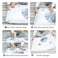 IBAMA Vacuum Storage Bags Set for Travel Clothes Pillows Blankets Comforters Bedding Compression Space Saving Zipper Seal (XL-100*80cm)