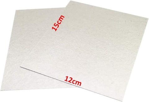 Rubik Large Microwave Waveguide Cover Plates Universal MICA Sheet for Microwave Oven Filter, Cut to Size (15x12cm) Pack of 2pcs