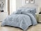 Comfy Luxe Soft 6 Pcs King Size Cotton Comforter Bedding Set-Grey