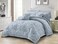 Comfy Luxe Soft 6 Pcs King Size Cotton Comforter Bedding Set-Grey