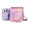 O Ozone Holographic Case For Fujifilm Instax Mini 11 Case Pu Leather Instant Camera Cover With Adjustable Strap [ Designed Cover For Fujifilm Instax Mini 11 Instant Camera Bag ] - Pink