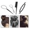 Generic-4Pcs Hair Twist Styling Clip Stick Pin Bun Braid Maker Hair Accessories Kit DIY Hair Style Tool