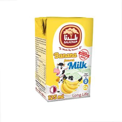 Baladna Milk Banana Flavored 125ml