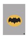 Batman Metal Plate Poster Multicolour 15x20centimeter