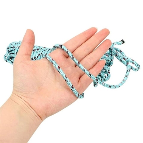 Lavish 15M/49Ft, 4mm Anti-Slip Outdoor Windproof Clothesline Laundary Rope Assorted Color (3-Pack)