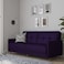 In House Leen 2 In 1 Sofabed Velvet Upholstered - Dark Purple