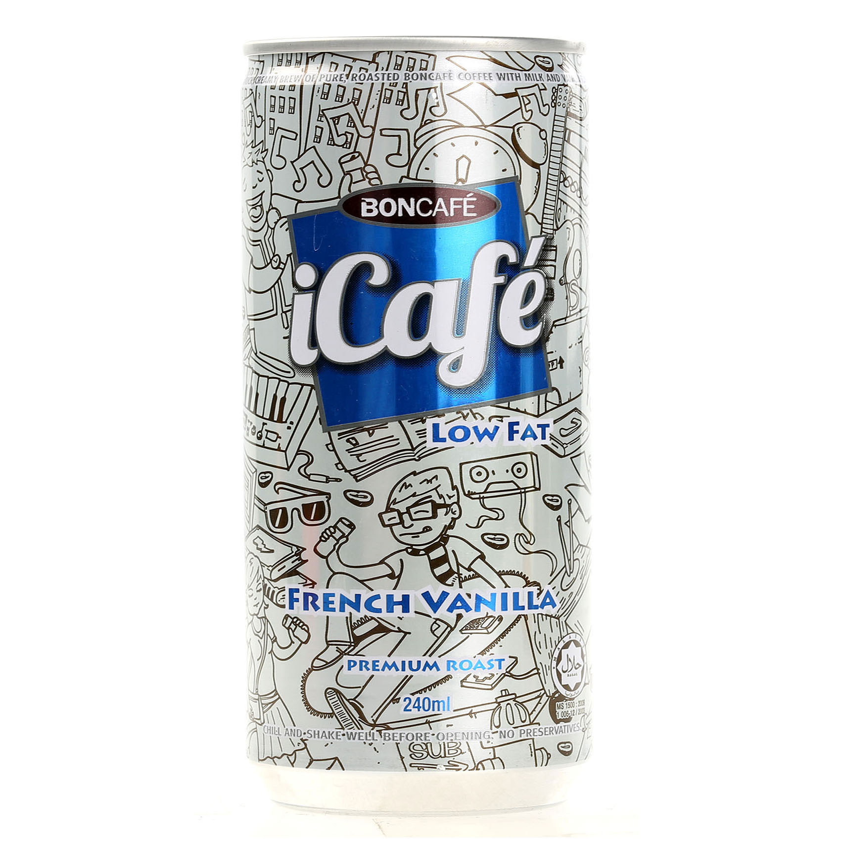 Boncafe iCafe Low-Fat Premium Roast French Vanilla 240ml