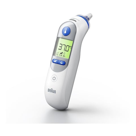 Braun ThermoScan 7 Ear Thermometer With Age Precision Colour Coded Display and Night Blue IRT 6525