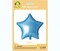 Party Time 1pc 18&quot; Shiny Light Blue Star Shaped Foil Mylar Balloons For Mother&#39;s Day, Wedding Decoration &amp; Engagement - Birthday Party Supplies
