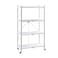 4-Tire Kitchen Microwave Racks Shelving Storage Unit Foldable Racks White
