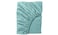 Fitted sheet, grey-turquoise160x200 cm