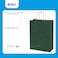 Dark Green Paper bags with handles 33 x 26 x 12 cm Large Kraft Gift bags for Birthday Party Supplies, Weddings, Shopping, Presents (12 Bags)