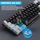 HXSJ 68 Keys Cool Backlight Mechanical Wired Keyboard (V800 Black)