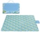 Generic Waterproof Foldable Outdoor Camping Mat Widen Picnic Mat Plaid Beach Blanket Baby Multiplayer Tourist Mat-Sky Blue Flower