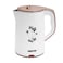 Geepas Gk6138 1500W 1.8L Double Layer Electric Kettle, Cordless |Stainless Steel Inner, Boil Dry Safety &amp; Auto Shut Off | Heats Up Quickly &amp; Easily | Boiler For Hot Water, Tea &amp; Coffee