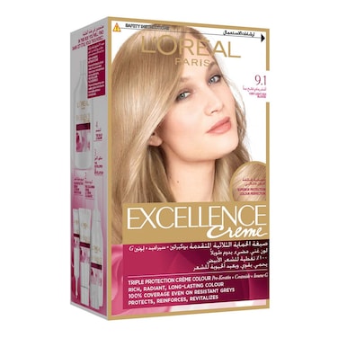 L&#39;Oreal Paris Excellence Creme Hair Color - 9.1 Very Light Ash Blonde
