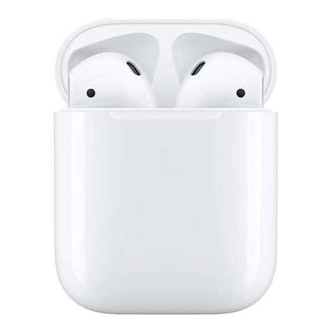 Apple AirPods 2nd Generation Earbuds With Charging Case, Bluetooth, Built-in Microphone, White