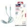 mpBLBERRI BLB-AX501 USB-C to 3.5MM Jack Stereo Aux Cable 1 Meter, Light Blue