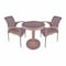 Elhelal &amp; Star Plastic Outdoor Seating Set - 2 Persons - Brown