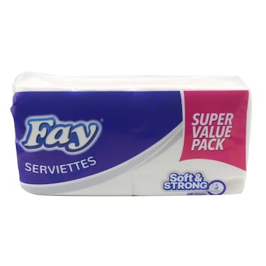 Fay Serviette Value Pack 200S White