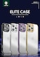 Green Lion Elite Case With Matte Electroplating Bumper Compatible With iPhone 14 Pro Max (6.7") (Gold)