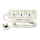 Terminator 3 Way Universal Power Extension Socket 3m, Individual Switch/Indicator Model: TPB 853
