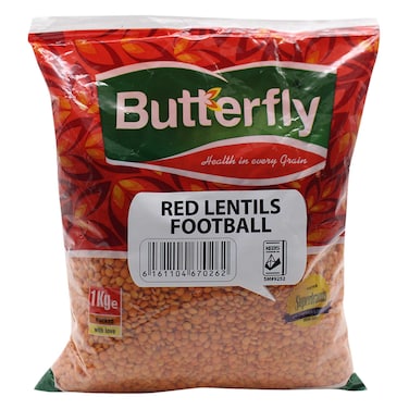 Butterfly Red Lentil Football 1Kg