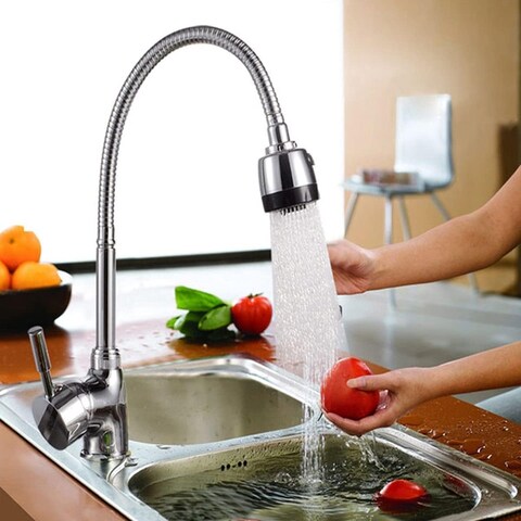 Atraux 360 Degree Rotate Water Faucet Spray Lengthened Extension Nozzle Swivel Saving Tap