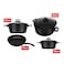 بايو جرانيت طقم أواني للطهي  - 7 قطع - أسود
