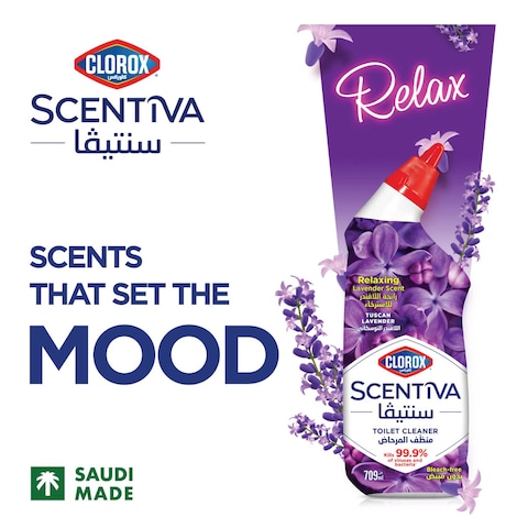 Clorox Scentiva Toilet Cleaner Tuscan Lavender 709ml