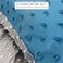 Hotel Linen Klub Reversible Swiss Dots Single Comforter 2 PC Set - Outer Fabric Poly Melange With Real Swiss Dots Pattern, Size: 160 x 200cm, Navy &amp; Light Grey