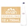 evian Sparkling Natural Mineral Water 750ml Pack of 12