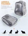 Vsell24 Cat Backpack Carrier Transparent Space Capsule Backpack For Traveling, Camping And Hiking For Cats Kittens And Puppies 40X33.5X24Cm