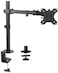 Full Motion Single VESA Computer Monitor Desk Mount Stand with Articulating Double Center Arm Joint   for 13" to 32" Screens (STAND-V101)