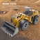HUINA TOYS 1583 1/14 10CH Alloy RC Bulldozer Truck with Front Loader Truck Engineering Construction Car Vehicle Toy RTR