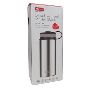 Picus SG/600 Bottle Flask 600ml Silver