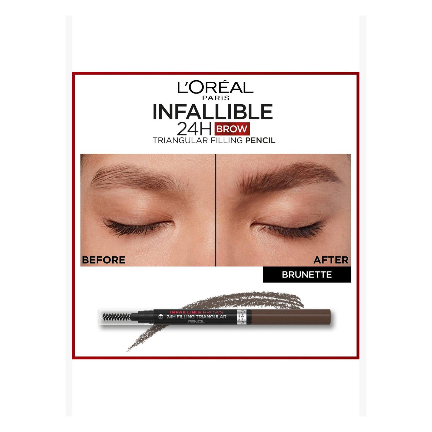 L'Oréal Paris Infaillible Brow Xpert Eyebrow Pencil 3.0 Brunette Long Lasting Natural Brow Definition product thumbnail 3