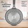 LIFE SMILE Frying Pan With Lid - Multi Layer Granite Coating Fry Pan   Non Stick, 100% PFOA FREE   Heat-Resistant Handle Hanging Loop   Induction bottom (28 CM (2.5 Liters), Davy Grey)