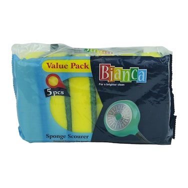 Bianca Sponge Scourer - 5 Pieces + 1