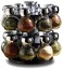 Other 16 Piece Glass Spice Jar Rack Set, Features Round Rotating Spice Rack To House The Spice Jars