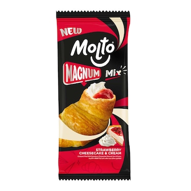 Molto Magnum Strawberry and Cheesecake Croissant - 80 gram