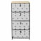 Cosmoplast Paris Prix 4 Drawers Storage Unit Black and White 93x45x30cm