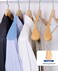 High-Grade Wide Shoulder Wooden Coat Hangers, Natural &ndash; 6 Pack