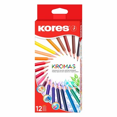 Kores Kromas Triangular Colors Pencil Set 12 Pieces