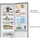 Hitachi Bottom Freezer Refrigerator Glass Black 320L Net Capacity RBG410PUK6GBK