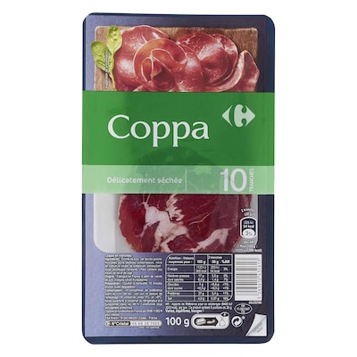 Carrefour 10 Slices Ham Coppa 100G