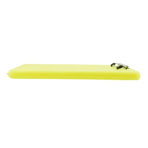 Saunders Hi-Vis Yellow SlimMate Plastic Storage Clipboard with Low Profile Clip - Portable Mobile Organizer for Home, Office, and Business Use (00573)