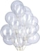 Generic Party Fun 18-Inch White Clear Transparent Latex Helium Float Balloon (Pack Of 12Pcs).
