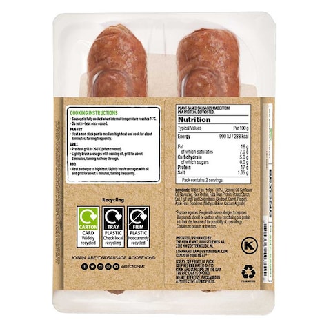 Beyond Meat Plant-Based Brat Original Sausage 200g